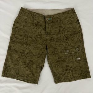 The North Face A5 Series Hammerland Ripstop Womens Shorts Olive w Arches Sz 8
